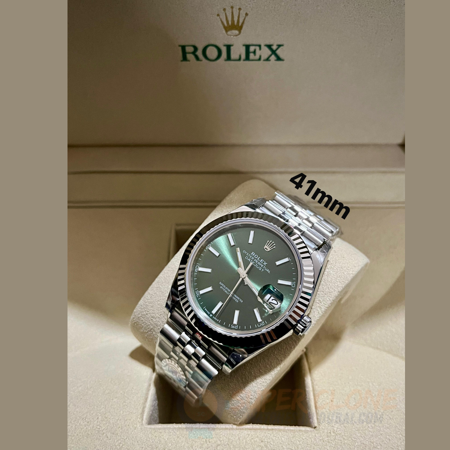 ROLEX DATE-JUST 41MM JUBILEE BRACELET MINT GREEN DIAL ROLEX DATE-JUST 41MM JUBILEE BRACELET MINT GREEN DIAL