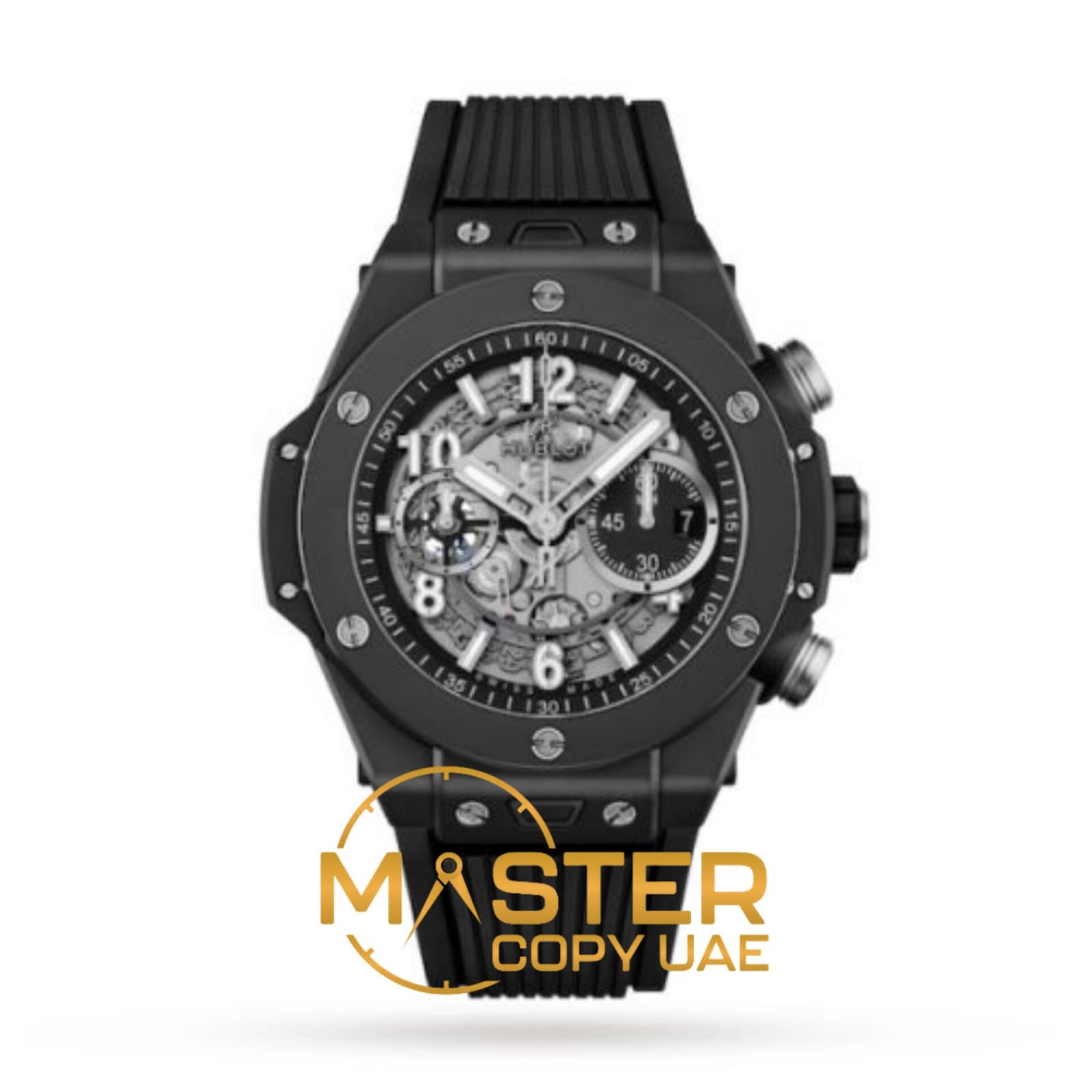 Replica Hublot Big Bang Men Automatic Black Rubber Watch 421.CI.1170.RX