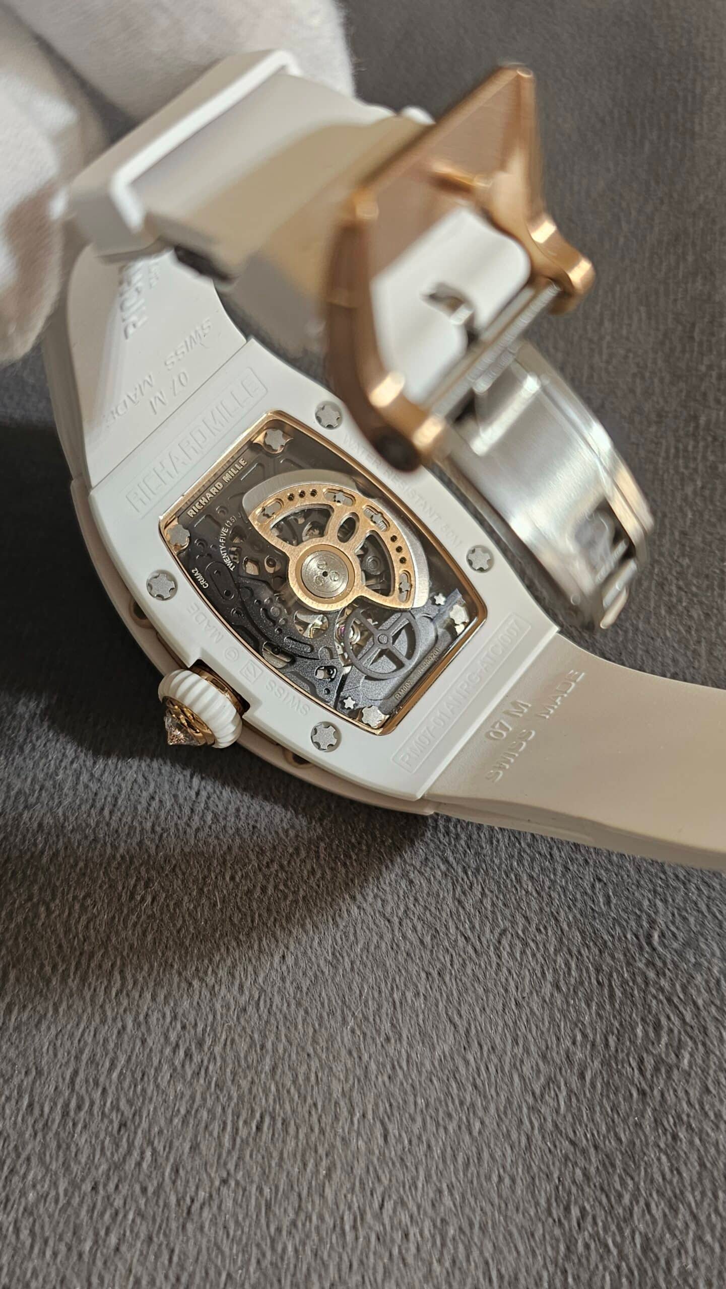 Richard Mille RM 07-01White Ceramic Diamond Jasper