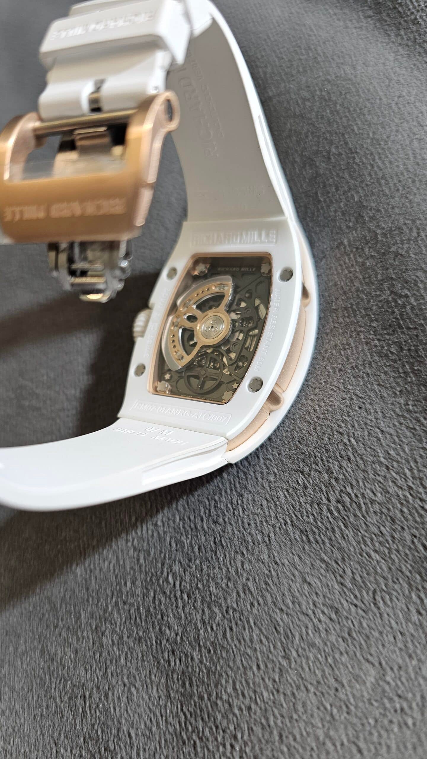 Richard Mille RM 07-01White Ceramic Diamond Jasper
