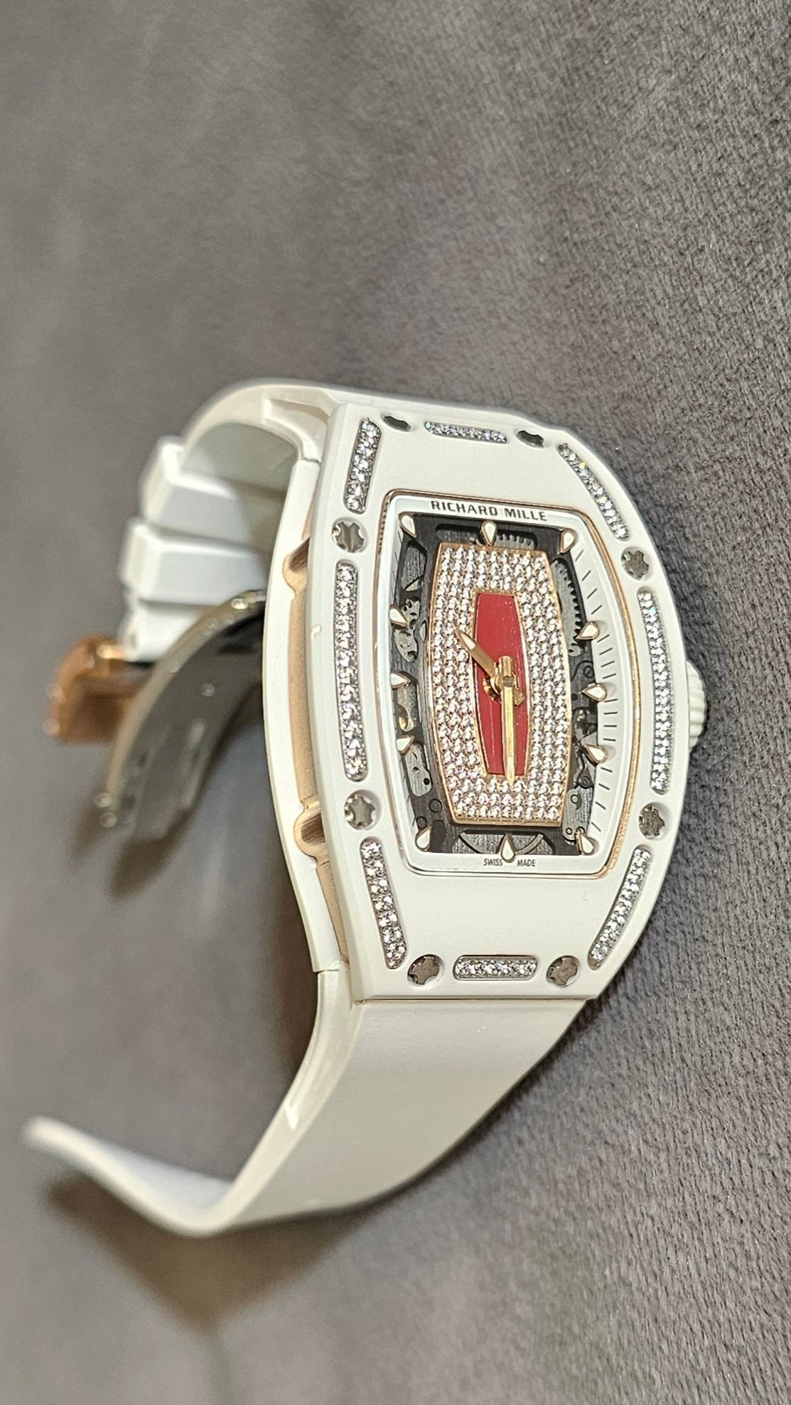 Richard Mille RM 07-01White Ceramic Diamond Jasper