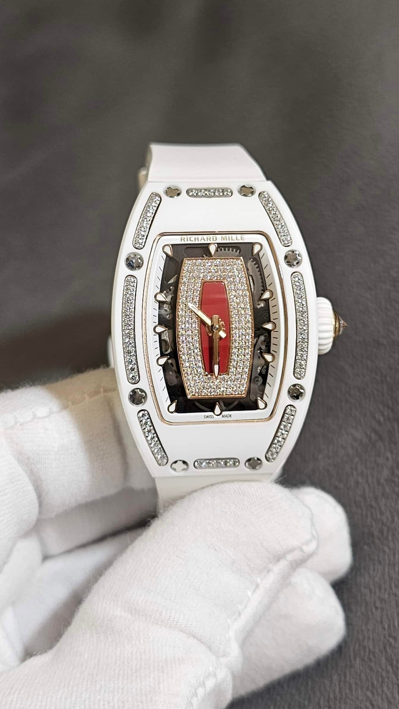 Richard Mille RM 07-01White Ceramic Diamond Jasper