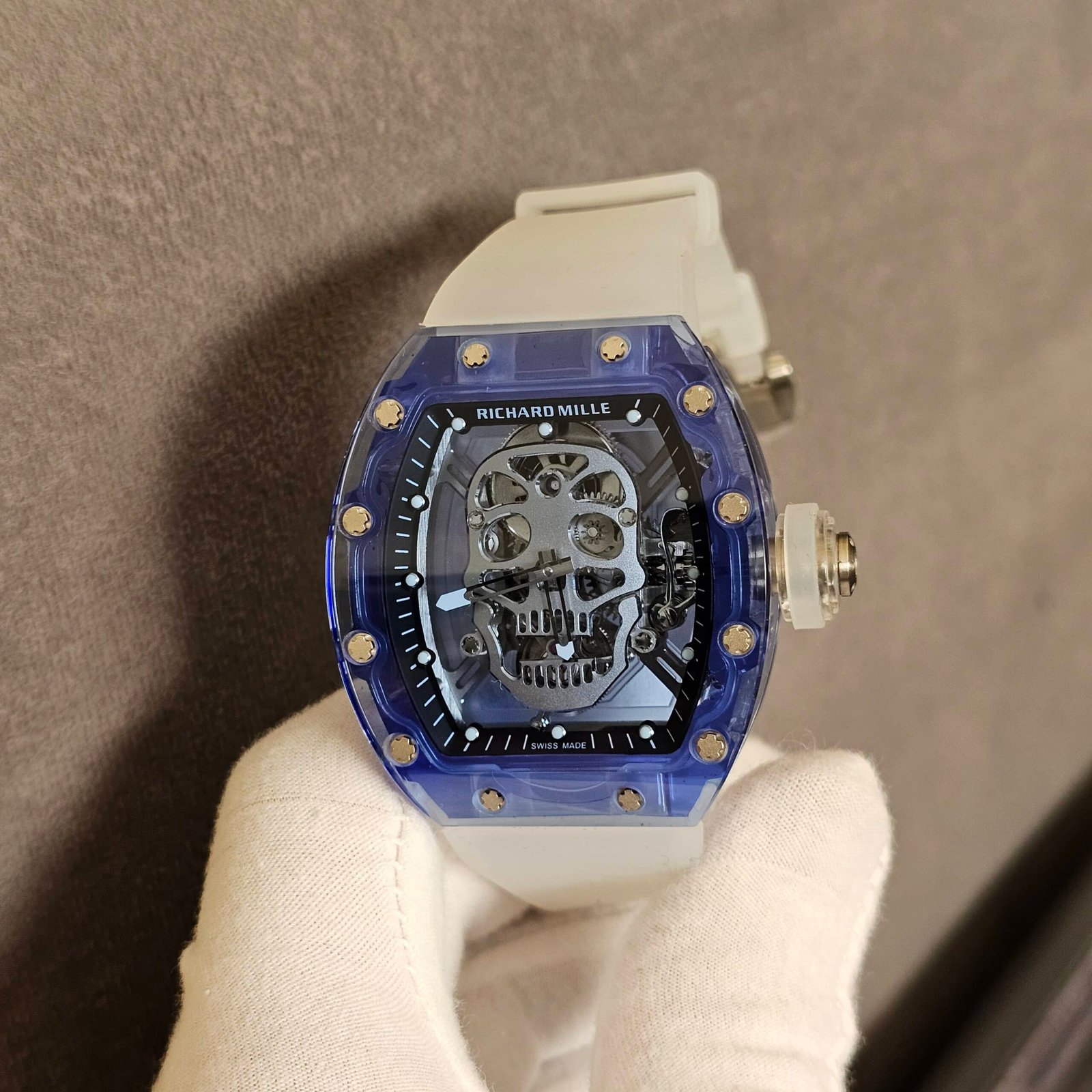 Richard Mille RM 52-04 Blue Sapphire Skull Tourbillon