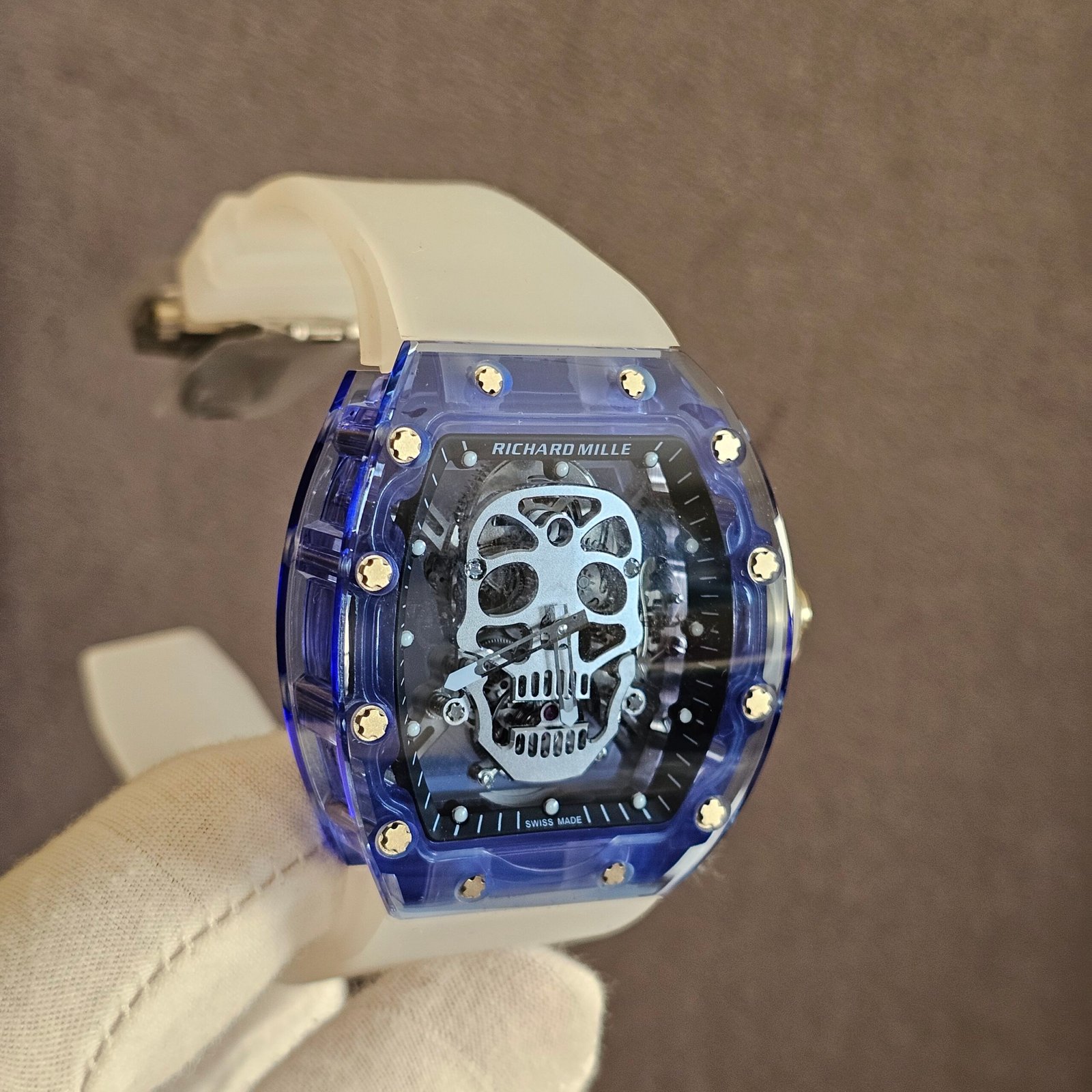 Richard Mille RM 52-04 Blue Sapphire Skull Tourbillon