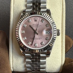 Rolex Datejust 31 Pink Diamond-set Dial With Jubilee